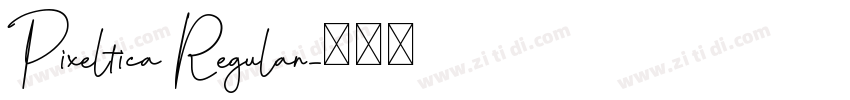 Pixeltica Regular字体转换